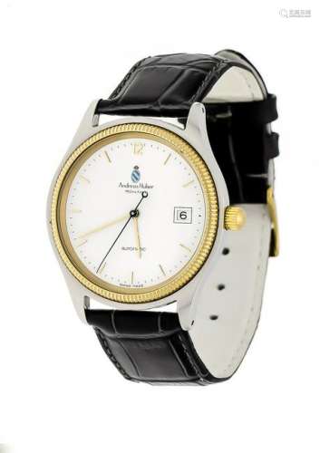 Andreas Huber automatic men's wristatch, steel / gold,