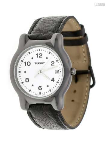 A Tissot Men's watch, ceramic, quartz, mod. 376, white