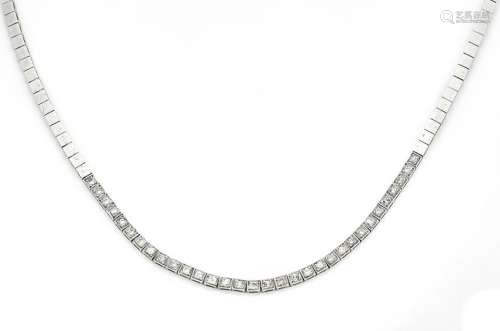 Brillant-Collier WG 750/000 with 32 brilliant-cut