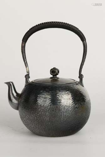 Japanese Silver Tea Pot With Mark