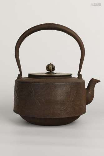 Japanese Iron Tea Pot With Mark