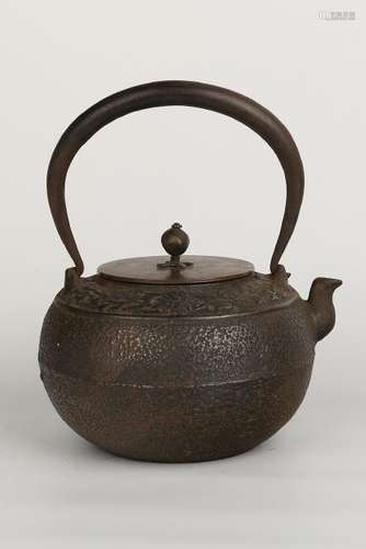 Japanese Iron Tea Pot With Mark