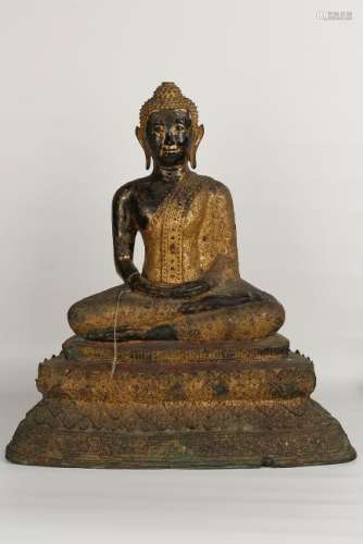 Gilt Bronze Figure Of Buddha