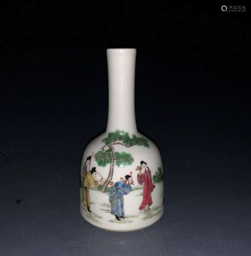 Porcelain Bottle Vase With Mark