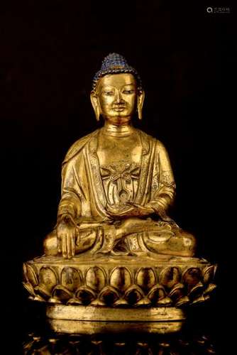 Gilt Bronze Figure Of Buddha