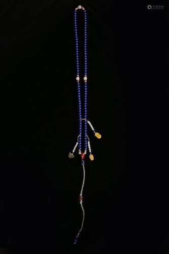 Lapis And Stone Court Necklace