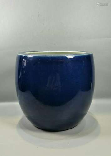 Blue Glazed Porcelain Washer