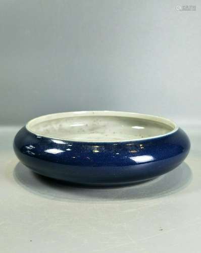 Blue Glazed Porcelain Washer