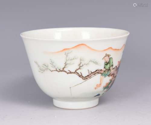 Famille Rose Porcelain Bowl with Mark