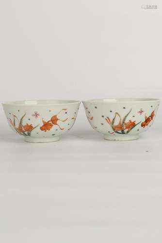 Pair Of Porcelain Fish Bowls