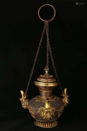 Gilt Bronze Pot