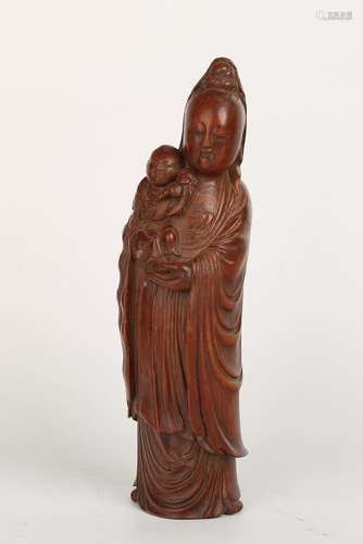 Carved Bamboo Of GUANYIN