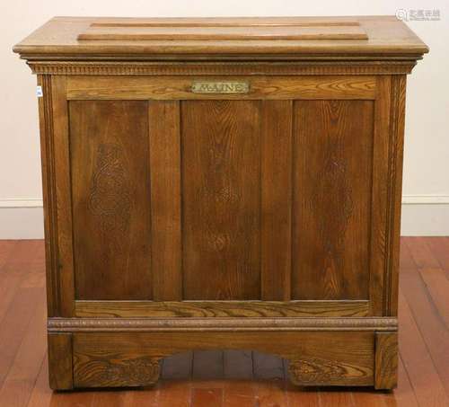 19thC Maine Ice Chest Converted to Cedar Chest