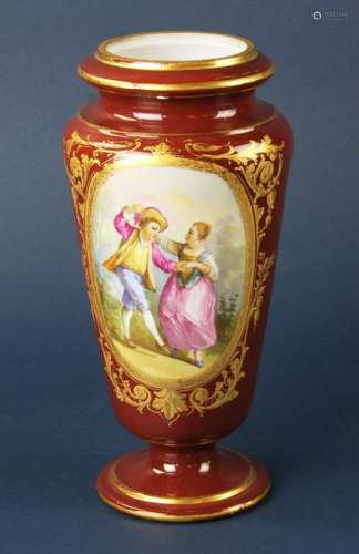 19thC Sevres Porcelain Handpainted Vase