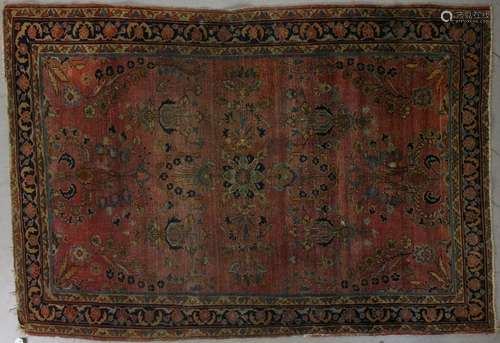 Antique Persian Sarouk Rug