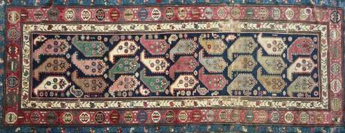 Antique Caucasian Kuba Runner