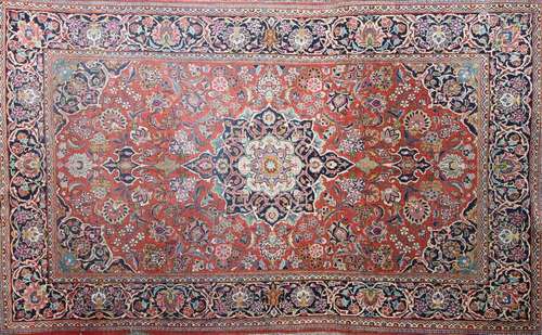 Antique Persian Keshan Rug