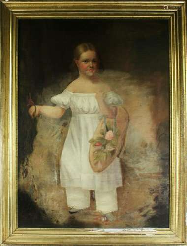 19thC American Portrait of Southern Child