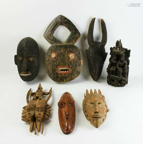 Collection of African Tribal Masks