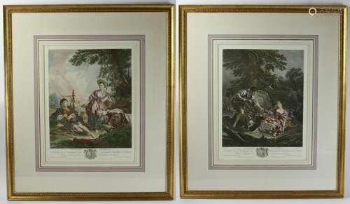 Pair of French Framed Prints