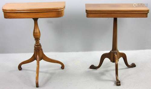 Antique Mahogany Card Tables