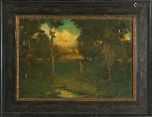 Signed Gihon, Landscape, Oil on Canvas