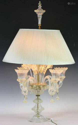 Venetian Table Lamp From Chandelier