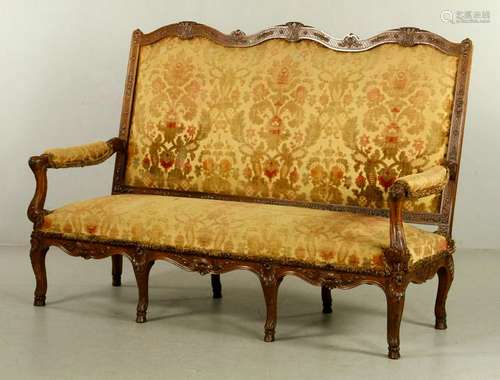 19thC Italian Carved Sofa