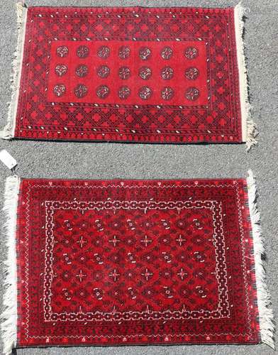 Two Semi Antique Bokhara Rugs