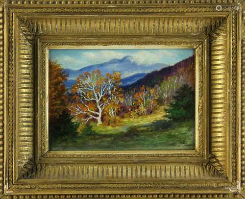 Lawton S Parker, Landscape, Oil on Board