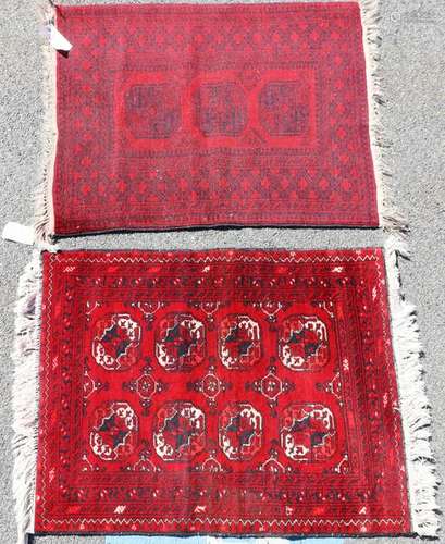 Two Semi Antique Bokhara Rugs