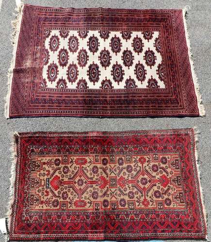 Semi Antique Baluchistan and Turkoman Rugs