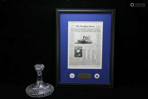 Framed Fragments from RMS Titanic