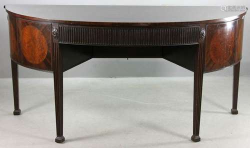 Regency Style Mahogany D Shaped Sideboard