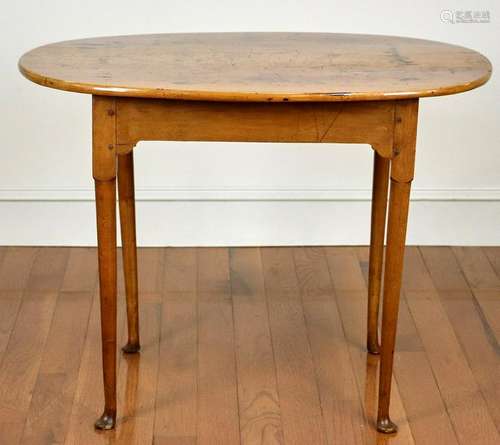 Queen Anne Style Table, Pegged Construction