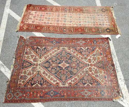 Antique Persian Hamadan and Kurdish Rugs