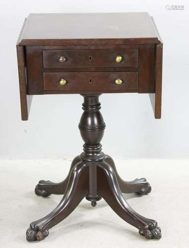 American Empire Style Drop Leaf Table