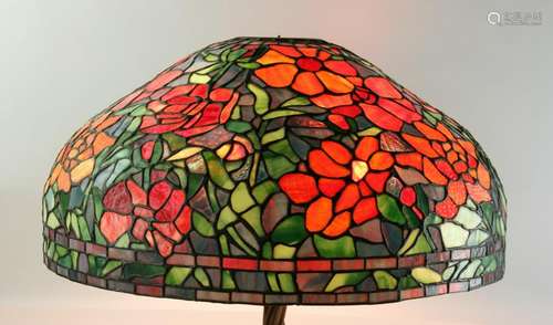 Large Leaded Stained Glass Lamp Shade