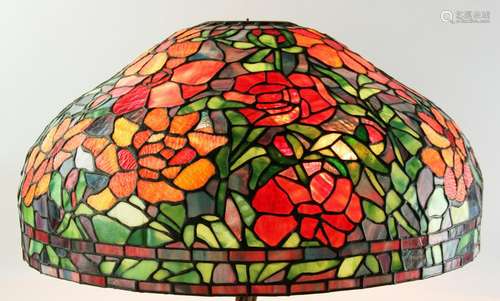 Large Leaded Stained Glass Lamp Shade