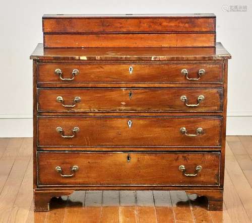 English Chippendale Chest, Two Antique Boxes