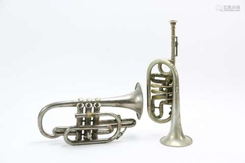 Two Rotary Valve Cornets