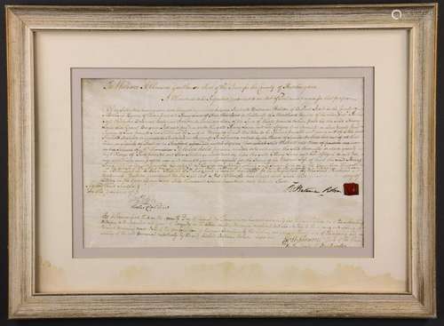 18thC Signed Document from Huntington County