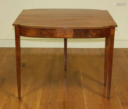 Late 18th C Hepplewhite Style Card Table