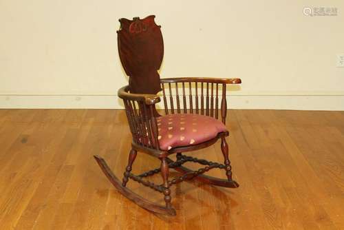 Victorian Mahogany Rocker