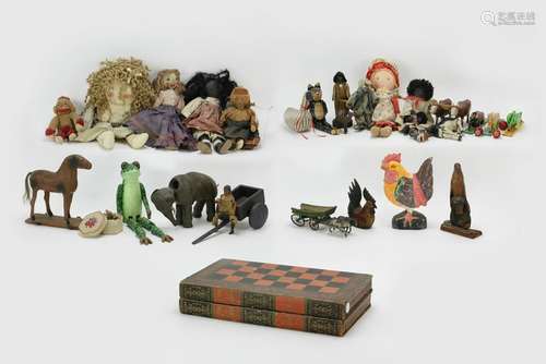 Collection of Toys, Dolls and Carvings