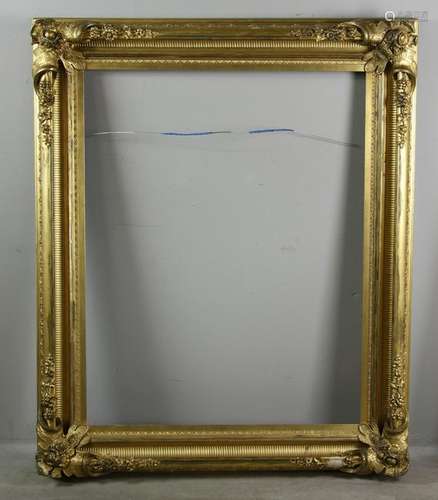 Large Gilt Wood and Gesso Picture Frame