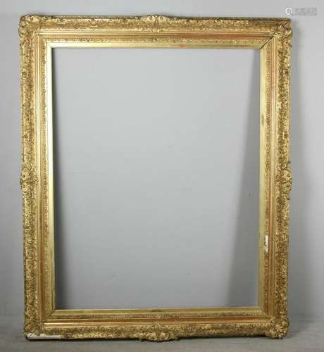 Large Gilt Wood and Gesso Picture Frame