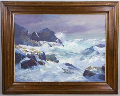 Bob Nally, Seascape, Oil on Canvas