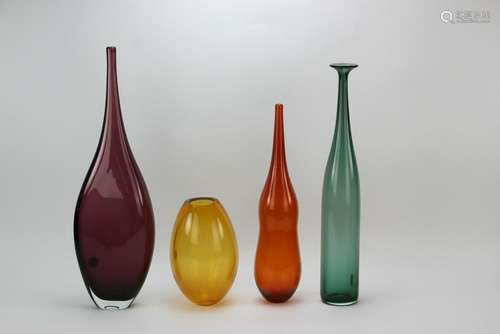 Collection of Italian Blown Glass Vases