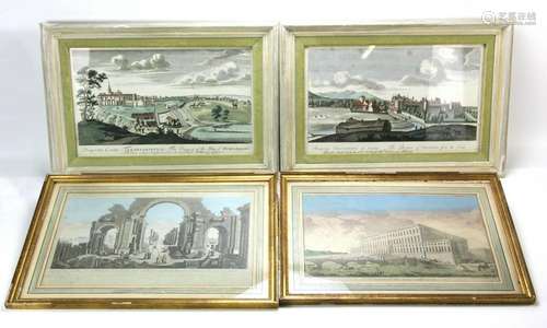 Four Circa 1850 Landscape Etchings